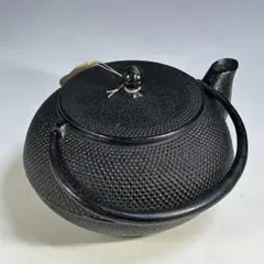 南部鉄器　岩鋳　鉄瓶 　鉄急須　内部ホーロー引きのサムネイル