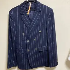グリーンレーベルリラクシング 銀ボタン ブレザージャケット 