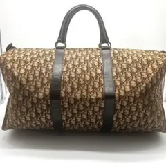 美品✨Dior トロッター　ボストンバッグ　旅行　大容量　レザー　キャンバス