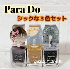 Para Do ミニネイル　シックなカラー　3色セット