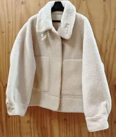 STUNNING LURE エコムートンショートジャケット 0サイズ アイボリー