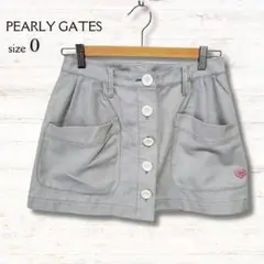 パーリーゲイツ ミニスカート インナーパンツ付き ゴルフウエア グレー系