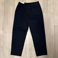 ユニクロ コットン リラックス アンクル パンツ ネイビー M