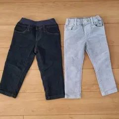 コーデュロイパンツ　フリース付きジーンズ　　長ズボン　2点セット