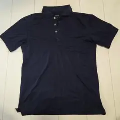 【美品】MICHEL KLEIN HOMME ポロシャツ ネイビー 46のサムネイル