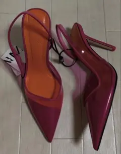 ピンク ポインテッドトゥ ハイヒール