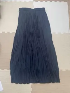 ネイビー　プリーツスカート フリーサイズのサムネイル