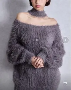 【限定モデル】GYDA 2WAY　シャギーチョーカーニット トップス　ニット