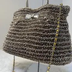 【美品】✨アンテプリマ　ワイヤーバッグ　ゴールド　2way 大容量のサムネイル
