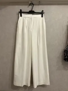 iCB ホワイト ワイドパンツ ハイウエスト