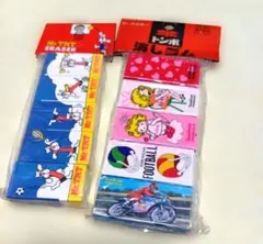 昭和レトロ　パック入り消しゴムセットのサムネイル