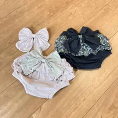 ♡フリル♡ふっくらブルマ♡2点セット♡リボン取り外し可♡