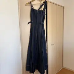 期間限定値下げ】Sheller シェリエ デニム プリーツワンピース - メルカリ