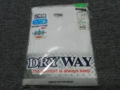 DRY WAY 半袖丸首Tシャツ 2枚組 ホワイト Lサイズ　カノコ編みのサムネイル