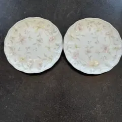 ナルミ　ボーンチャイナ　約19cmケーキ皿2枚セット