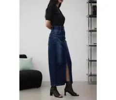 AZUL BY MOUSSY デニムハイウエストスカート AZUL DENIM