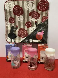 不思議の国のアリス　一番くじ　ちいさなガラスボトル　全3種コンプ1セット　タオル