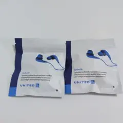 UNITED Airlines 有線イヤホン 2個セットのサムネイル