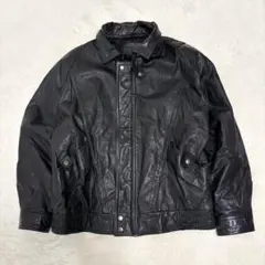 本革 フライトレザージャケット A-2 丈短 レザーブルゾン ブラック 黒