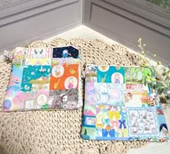 新柄ユキエモン　限定色×サックス　小銭入れカードケース　2個セット