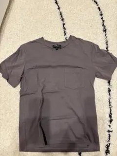 A.P.C. ロゴプリント ポケットTシャツ グレー XSのサムネイル