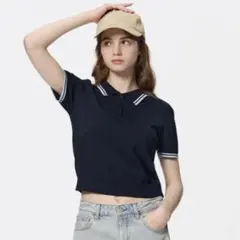 ウォッシャブルポロセーター　GU ポロシャツ
