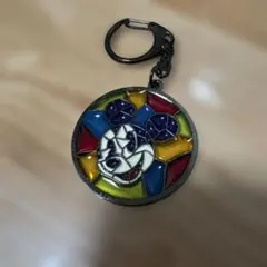 ミッキーマウス ステンドグラスキーホルダー