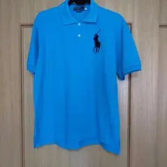 Polo by RalphLauren ポロシャツL ビッグポニー　ブルー