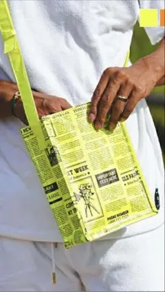 アダムスジャグラー　ホールパターンバッグ イエロー