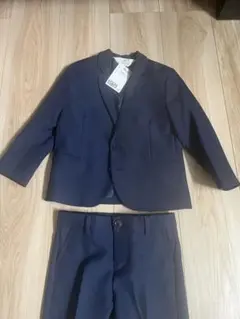 ネイビー スーツ ジャケットとパンツセット