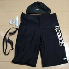水泳セット Speedo (水着/スイムキャップ/ゴーグル/耳栓/曇り止め)
