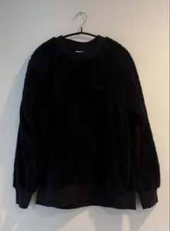 Champion ブラック フリース トレーナー
