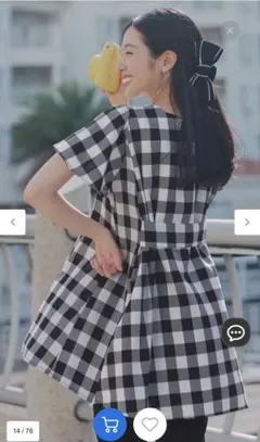 【おのののかさん着用】半袖＆七分袖選べる袖丈バックフレアチュニック