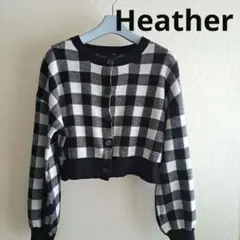Heather　クロップドカーディガン