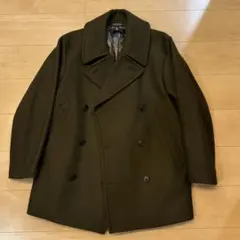 【美品】UNIQLO +J ダウン ピーコート ユニクロ Sサイズ　オリーブ