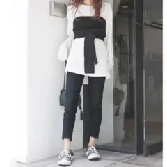 ungridブラックフレイドヘムストスリ23インチ