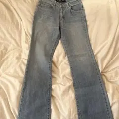 Wrangler ブーツカットデニム ライトブルー