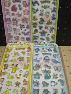 キャラクターシール 硬いシール 4点