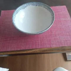 白青模様の陶器ボウル美濃やき