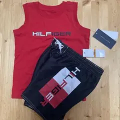 トミーヒルフィガー　ベビー　キッズ　タンクトップ　ハーフパンツ