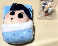 クレヨンしんちゃん 風間くん　お布団　ぬいぐるみ　マスコット　フィギュア　ベビー
