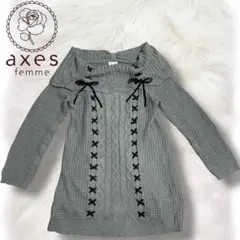新品 axes femme レースアップオフショルプルオーバー　森ガール　y2k