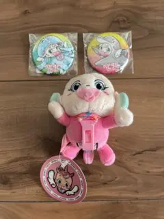 【新品】仙台うみの杜水族館×ベビタピコラボ☆缶バッジと肩乗りマスコットのサムネイル
