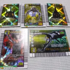 発*フ様 【美中古】ムシキング　金レア5枚セット