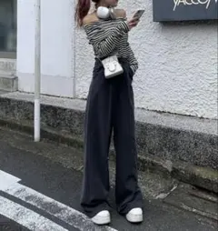 GRL [タグ付き新品]センタープレスストレートパンツ[ru1268]