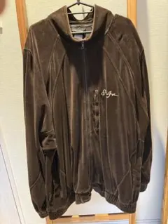 【00s Y2K】ショーンジョン ベロア トラックジャケット XXL ブラウンのサムネイル