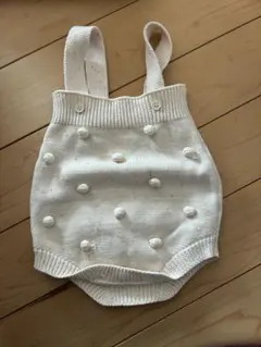 韓国子供服 つぶつぶニットロンパース 66cm
