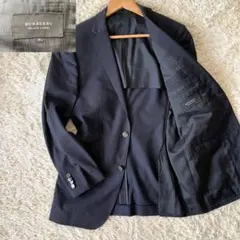 バーバリーブラックレーベル　ジャケット　シルク　銀ボタン　ノバチェック　美品