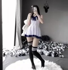 セーラー服　学生　コスチューム　セクシーランジェリー　 ワンピース　フリーサイズ