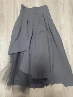 チュールドッキングフレアスカート